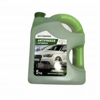 КУПИТЬ Антифриз Chemipro G11 зеленый (5 кг) — гибридная защита двигателя в Алматы и Астане 