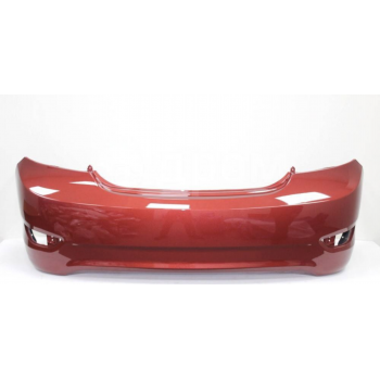 Задний Бампер (Окрашенный Красный) на Хендай Акцент / Hyundai Accent 2010–2014 в Алматы и Астане 