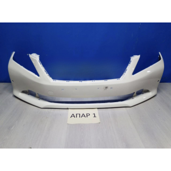 КУПИТЬ Передний Бампер Toyota Camry XV50 (2011-2014) БЕЛЫЙ — Европеец, с отверстиями под парктроники в Алматы и Астане 