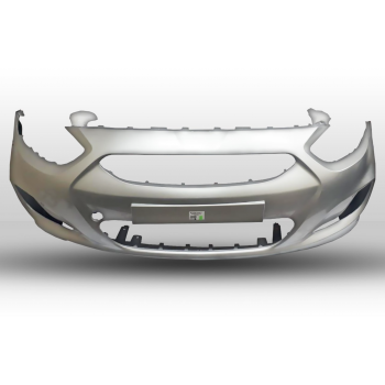 КУПИТЬ Передний Бампер Hyundai Accent / Solaris (2010-2014) — ЦВЕТ СЕРЕБРО (RHM), Новый, Россия в Алматы и Астане 