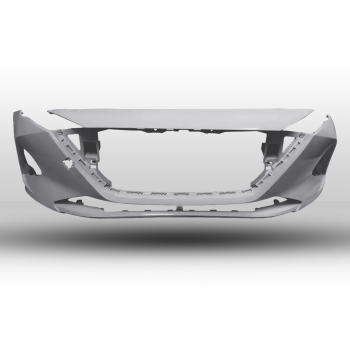 КУПИТЬ Передний бампер Hyundai Accent / Solaris РЕСТАЙЛИНГ (2020–н. в.) — ЦВЕТ СЕРЕБРО, Новый, Россия в Алматы и Астане 