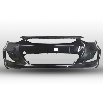 КУПИТЬ Передний бампер на Hyundai Accent 2010, 2011, 2012, 2013, 2014 г. в. (Черный) в Алматы и Астане 